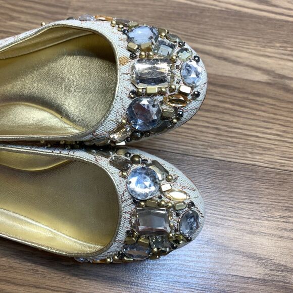 Coach Denisse Womens Shoe 7.5 B  Slip On Ballet Flat Rhinestones Round Toe - Picture 10 of 10